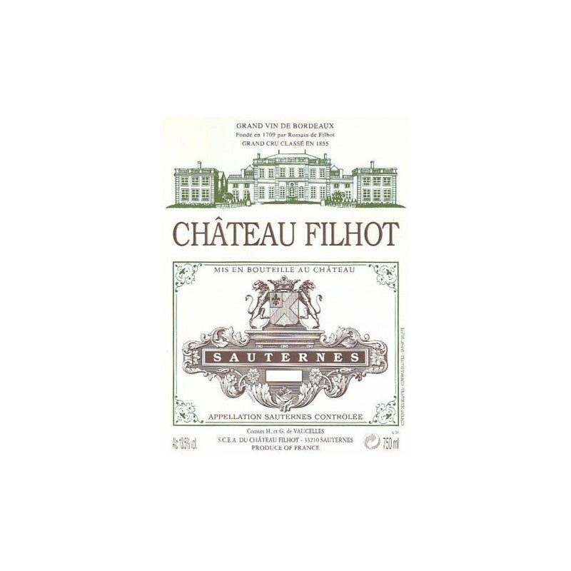 Château Filhot 2016 - Sauternes