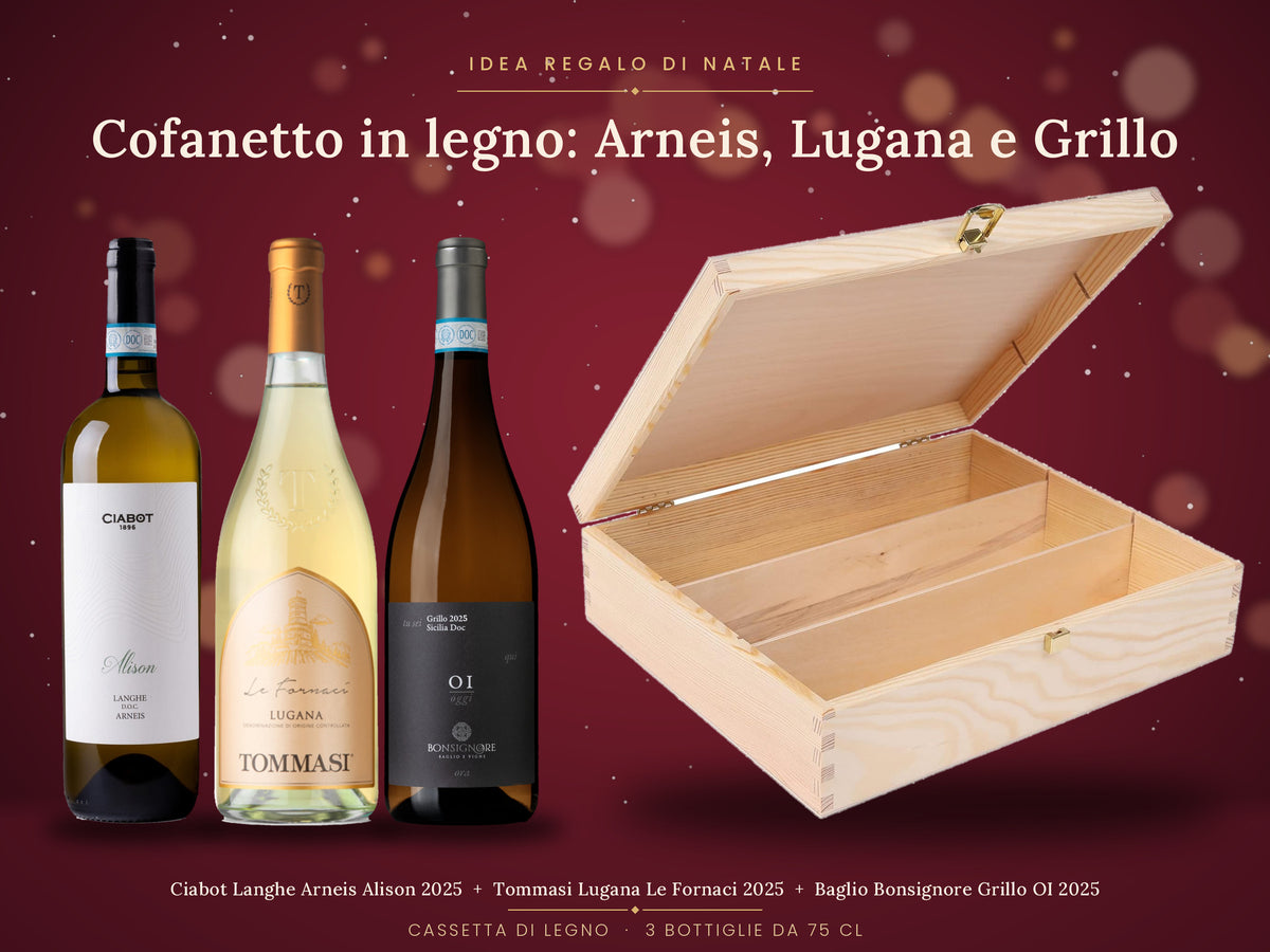 Cofanetto in legno: Arneis, Lugana e Grillo