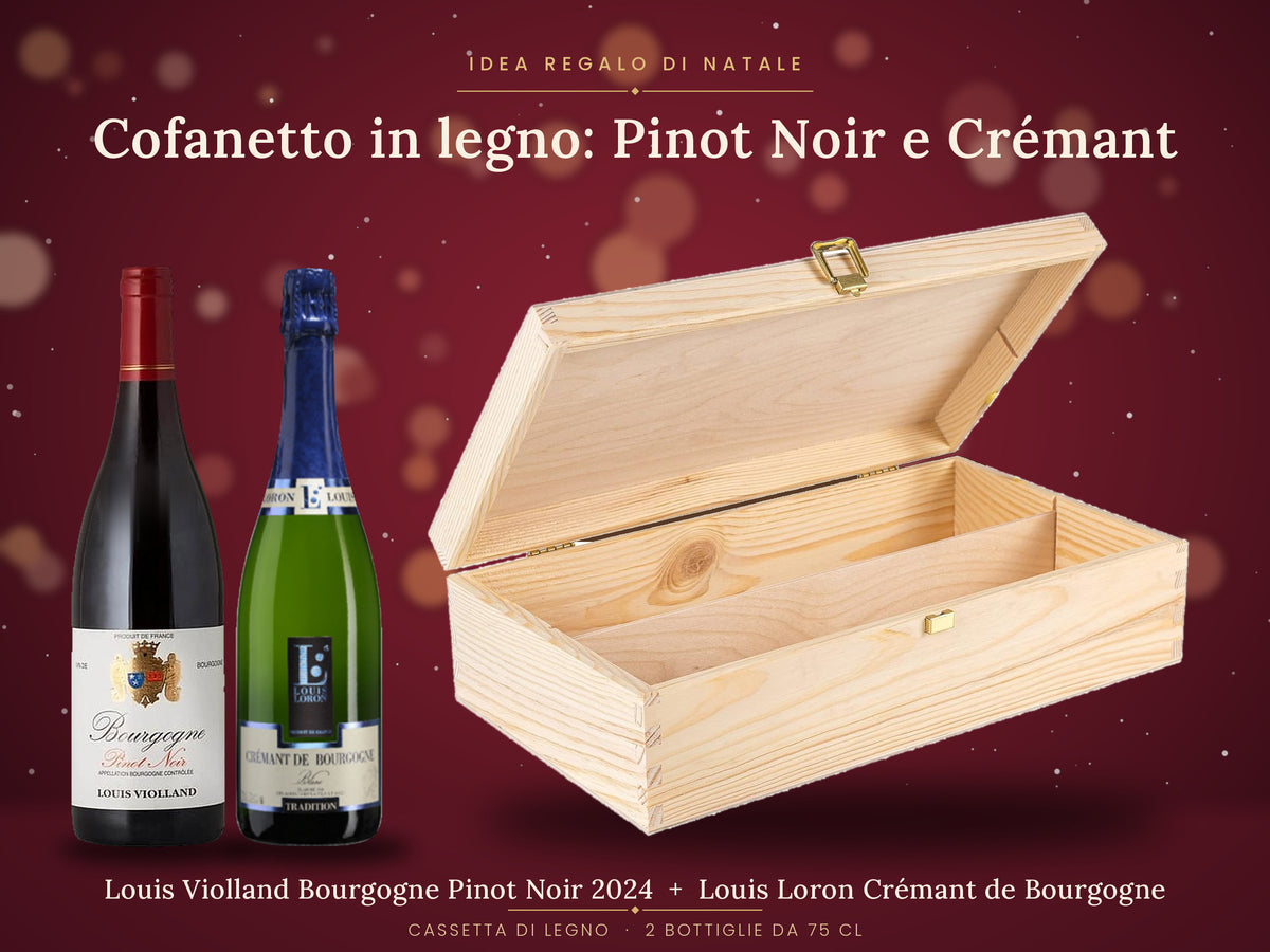 Cofanetto in legno: Pinot Noir e Crémant