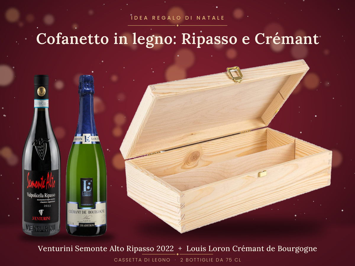 Cofanetto in legno: Ripasso e Crémant