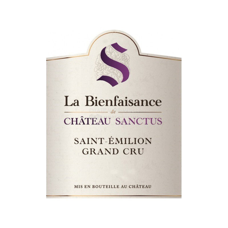 La Bienfaisance de Château Sanctus 2016 - Saint-Emilion Grand Cru