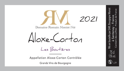 Domaine Moniot-Nié - Aloxe Corton "Les Boutières" 2021