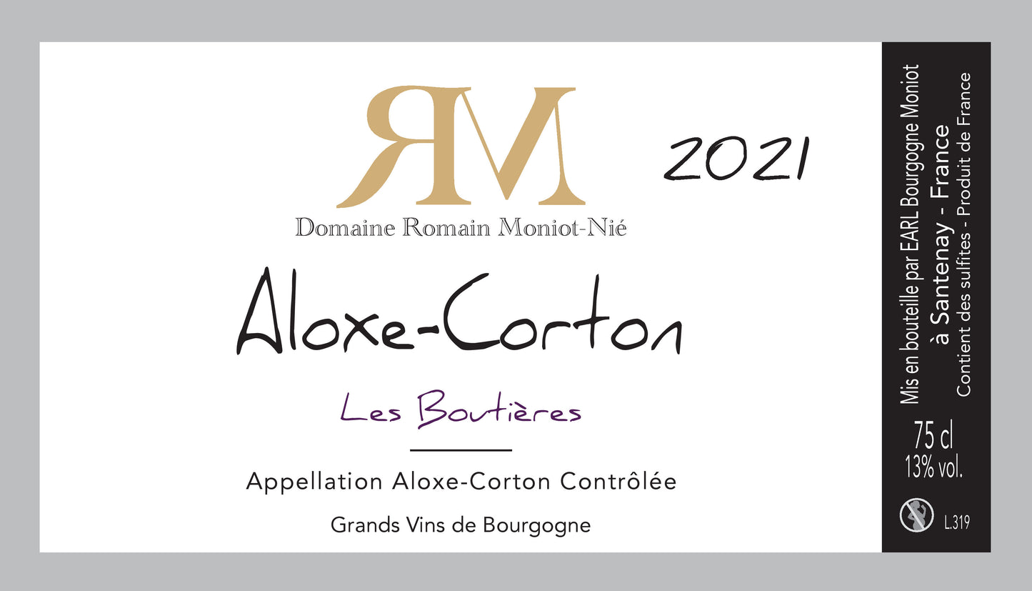 Domaine Moniot-Nié - Aloxe Corton "Les Boutières" 2021